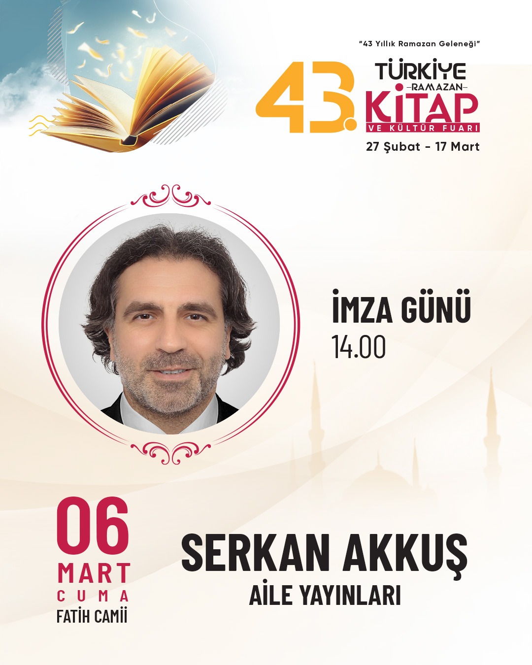 İMZA GÜNÜ - Aile Yayınları Standı. Türkiye Kitap ve Kültür Fuarı'nda buluşalım! 